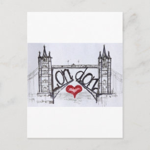 Londen met liefde briefkaart
