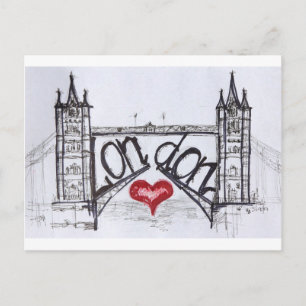 Londen met liefde briefkaart