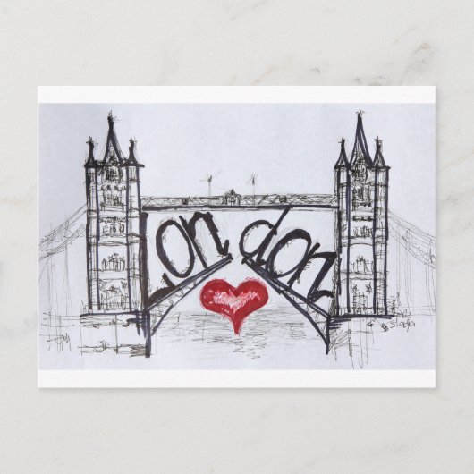 Londen met liefde briefkaart (Voorkant)