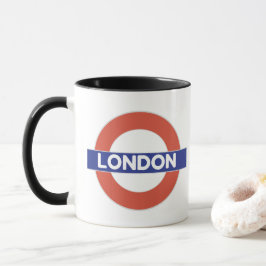 Londen, met vlag van een vakbond mok