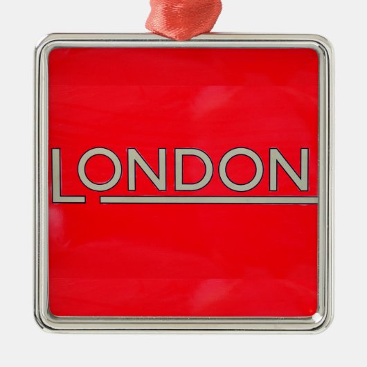 Londen Metalen Ornament (Voorkant)