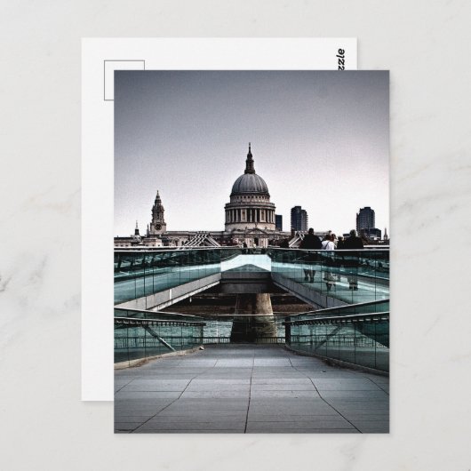 Londen - Millennium Bridge & St Pauls (6334) Briefkaart (Voorkant / Achterkant)