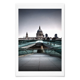 Londen - Millennium Bridge & St Pauls (6334) Foto Afdruk