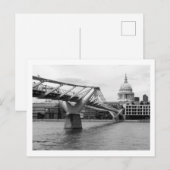 Londen: Millennium Bridge & St. Paul's Cathedral Briefkaart (Voorkant / Achterkant)