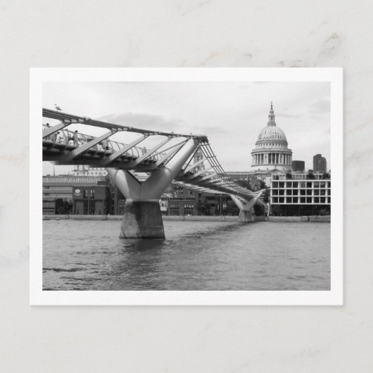 Londen: Millennium Bridge & St. Paul's Cathedral Briefkaart (Voorkant)