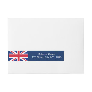 Londen mode Britse vlag Union Jack Adreslabel Wikkel