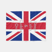  Londen mode Britse vlag Union Jack Fleece Deken (Voorkant (Horizontaal))