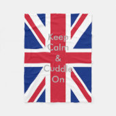  Londen mode Britse vlag Union Jack Fleece Deken (Voorkant)