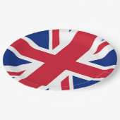 Londen mode Britse vlag Union Jack Papieren Bordje (Gekanteld)