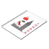 Londen Mode Thema Notitieboek (Linkerzijde)