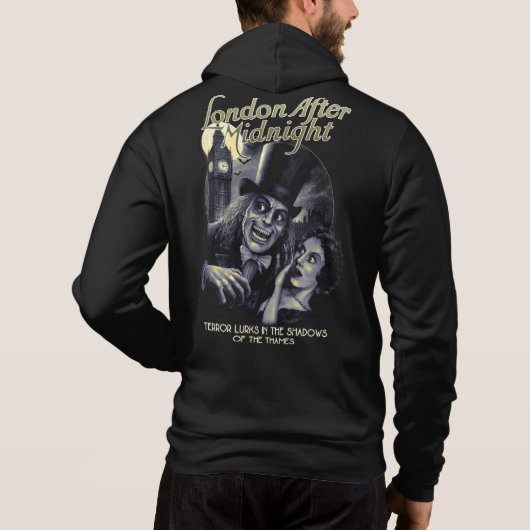 Londen na Midnight Classic Horror Hoodie (Achterkant)