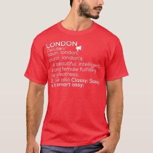 Londen Naam Londen Definitie Londen Vrouw Naam L T-shirt
