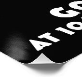 Londen naar Birmingham Train poser Perfect Poster (Hoek)