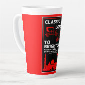 Londen naar Brighton Veteran Car Run Latte Mok (Linkerhoek)