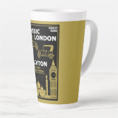 Londen naar Brighton Veteran Car Run Latte Mok (Rechterhoek)