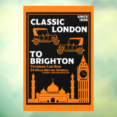 Londen naar Brighton Veteran Car Run Raamsticker (Vel 3)