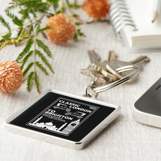 Londen naar Brighton Veteran Car Run Sleutelhanger (Zijkant)