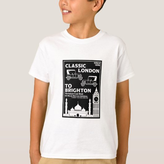 Londen naar Brighton Veteran Car Run T-shirt (Voorkant)