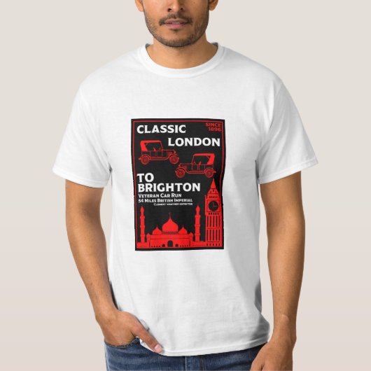 Londen naar Brighton Veteran Car Run T-shirt (Voorkant)