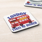 Londen neemt me meer plezier in slogan kunst onderzetter (Linkerzijde)