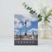Londen Nelson Column uitzicht ansichtkaart Briefkaart (Staand voorkant)
