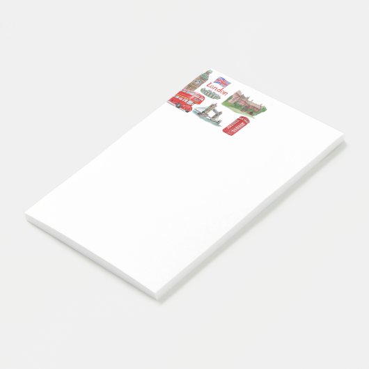 Londen Notities Post-it® Notes (Schuin)