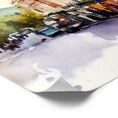 Londen- Notting Hill (C), Waterverf Poster (Hoek)