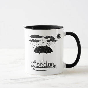 Londen   Onder een paraplu Mok