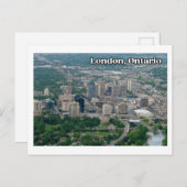 Londen Ontario Aerial Downtown Uitzicht Briefkaart (Voorkant / Achterkant)