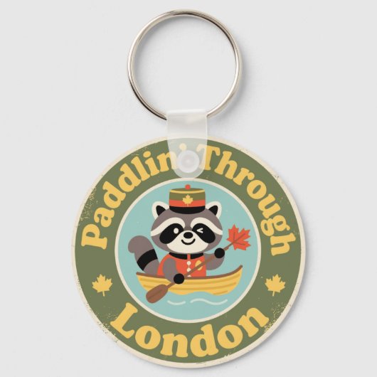 Londen Ontario Buiten Sleutelhanger (Voorkant)