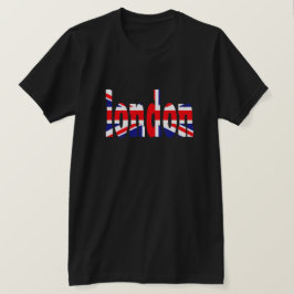 Londen op een Uniefoor T-shirt