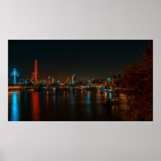 LONDEN OP HET POSTER 'S NACHTS (Voorkant)