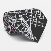 Londen op je T-shirt Stropdas (Opgerold)