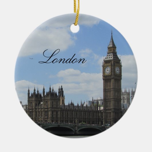 Londen Ornament Westminster Palace Kerstboom (Voorkant)