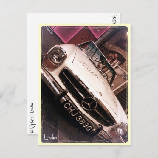 Londen, oude spitafield briefkaart (Voorkant / Achterkant)