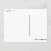 Londen, oude spitafield briefkaart (Achterkant)