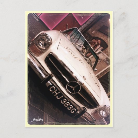 Londen, oude spitafield briefkaart (Voorkant)