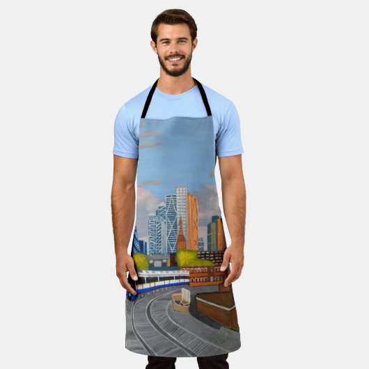 Londen Overground schort (Gedragen)