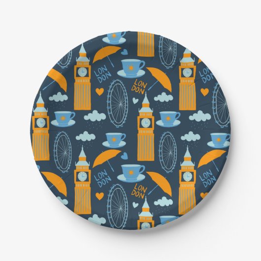 Londen Papieren Bordje (Voorkant)