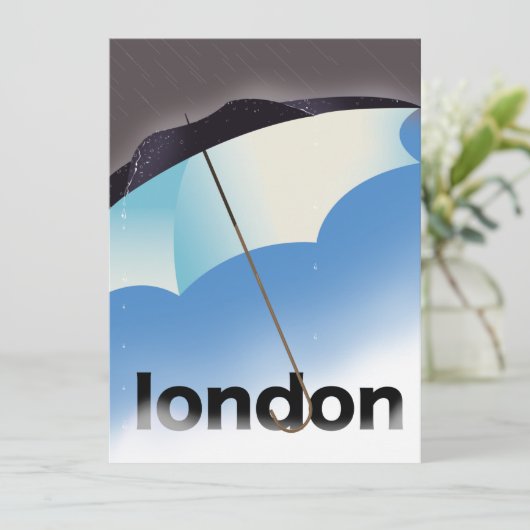 Londen paraplu reisposter (Staand voorkant)