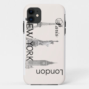 Londen, Parijs, New York iPhone 11 Hoesje