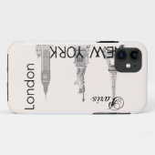 Londen, Parijs, New York Case-Mate iPhone Case (Achterkant (horizontaal))