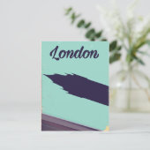 Londen Parlement Big ben vintage poster Briefkaart (Staand voorkant)