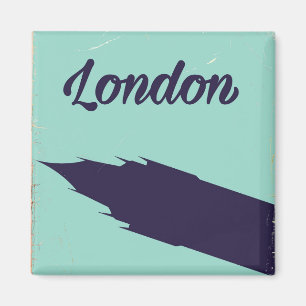 Londen Parlement Big ben vintage poster Magneet