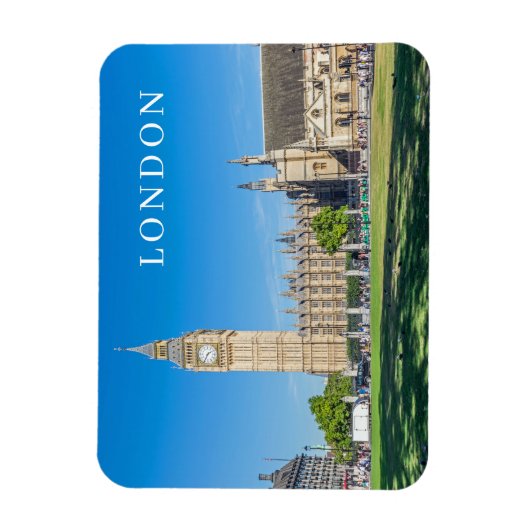 Londen Parlement Square uitzicht koelkastmagneet Magneet (Verticaal)