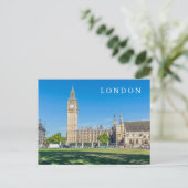 Londen Parliament Square uitzicht ansichtkaart Briefkaart (Staand voorkant)
