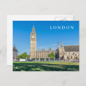 Londen Parliament Square uitzicht ansichtkaart Briefkaart (Voorkant / Achterkant)