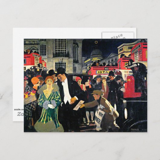 Londen, Piccadilly Briefkaart (Voorkant / Achterkant)