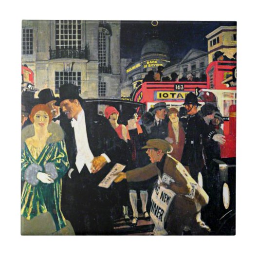 Londen, Piccadilly Tegeltje (Voorkant)