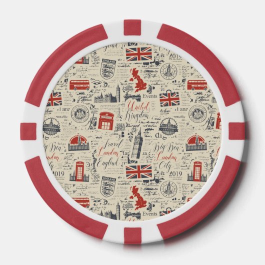  Londen Poker Chips (Voorkant)